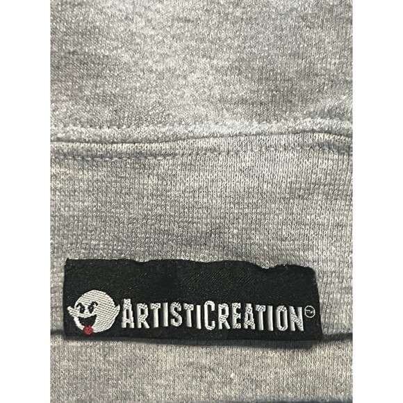 Artistic Creation Smiling Tomahawk Peace Pipe Long Sleeve Sweatshirt 2XL Rare - Picture 9 of 13